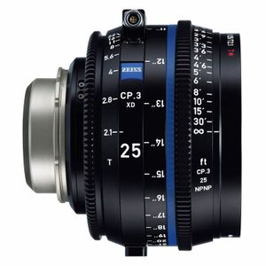 Zeiss Compact Prime CP.3 XD 25mm T2.1 PL-vatting met eXtended Data