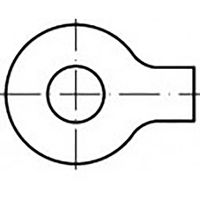 Onderlegringen met doeken 8.4 mm 22 mm Staal 1000 stuk(s) TOOLCRAFT TO-6853512