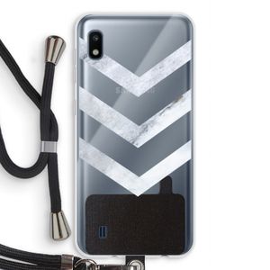 Marmeren pijlen: Samsung Galaxy A10 Transparant Hoesje met koord