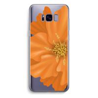 Orange Ellila flower: Samsung Galaxy S8 Plus Transparant Hoesje - thumbnail