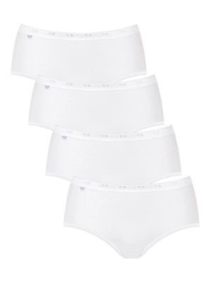 Sloggi - Basic Midi 4-pack - wit, Maat:44