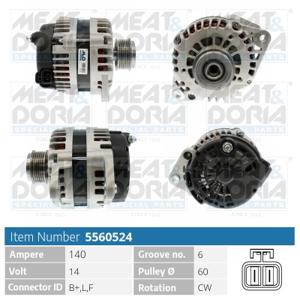 Meat Doria Alternator/Dynamo 5560524