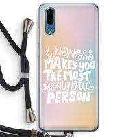 The prettiest: Huawei P20 Transparant Hoesje met koord