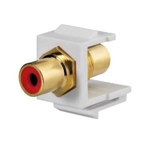 Rutenbeck 17000604 Cinch-connector Adapter, inbouw, Koppeling, dubbel Rood 1 stuk(s)