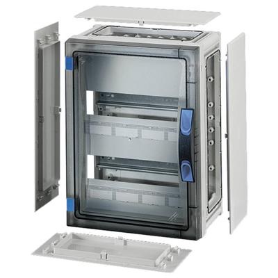 Hensel 68000158 FP 1218 Kleine verdeelkast Opbouw (op muur) Aantal groepen: 24 Aantal rijen: 2 Inhoud: 1 stuk(s)