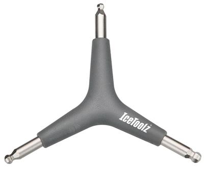 IceToolz inbussleutel 4/5/6mm met kogelkop, y-sleutel, 70y4