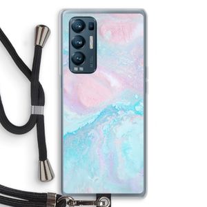 Fantasie pastel: Oppo Find X3 Neo Transparant Hoesje met koord