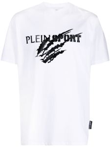 Plein Sport t-shirt à logo imprimé - Blanc