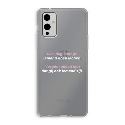 gij zijt ook iemand: OnePlus 9 Transparant Hoesje
