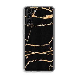 Gouden marmer: Samsung Galaxy S21 Plus Transparant Hoesje
