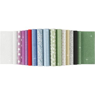 Creativ Company Glitterpapier blok a4 150gr, 30 vellen