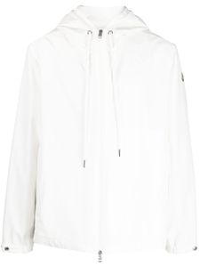 Moncler veste zippée à capuche - Blanc