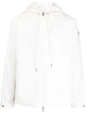 Moncler veste zippée à capuche - Blanc