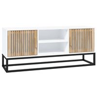 The Living Store Tv-meubel - Trendy en praktisch - 105 x 30 x 45 cm - Wit - thumbnail