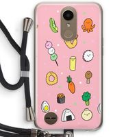Happy bento friends: LG K10 (2017) Transparant Hoesje met koord