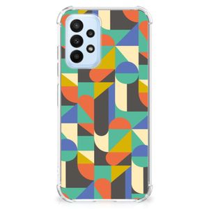 Samsung Galaxy A23 Doorzichtige Silicone Hoesje Funky Retro