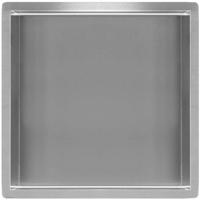 Wiesbaden Demis Inbouwnis RVS - 30x30x10cm Waterdichte Wandopslag