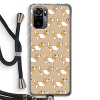 Doggy: Xiaomi Redmi Note 10 Pro Transparant Hoesje met koord