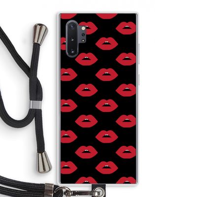 Lips: Samsung Galaxy Note 10 Plus Transparant Hoesje met koord