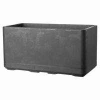 Zelfwaterende plantenpot Deroma Antraciet 78 x 38 x 39 cm Plastic Rechthoekig