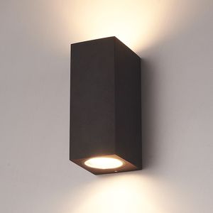 Hofronic Selma dimbare LED wandlamp - Up & Down light - IP65 - Incl. 2x 5 Watt 2700K GU10 spots - Zwart - Binnen en buiten - 3 jaar garantie