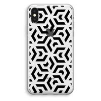 Crazy pattern: iPhone X Transparant Hoesje