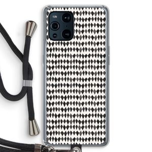 Crazy shapes: Oppo Find X3 Pro Transparant Hoesje met koord