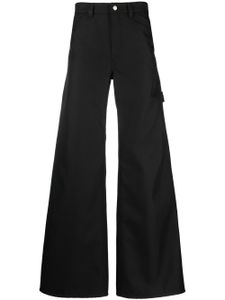 Courrèges pantalon de costume à coupe ample - Noir