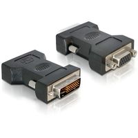 DeLOCK VGA 15pin F > DVI 24+5 M DVI-I 15pin VGA Zwart - thumbnail