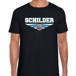 Schilder t-shirt zwart heren - Beroepen shirt