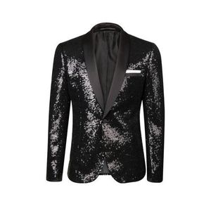 WE Fashion slim fit colbert met pailletten zwart WE Fashion slim fit colbert met pailletten zwart