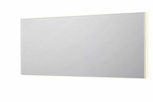 INK SP32 rechthoekige spiegel in stalen kader met dimbare indirect LED-verlichting, spiegelverwarming, color changing, en schakelaar 180 x 4 x 80 cm,