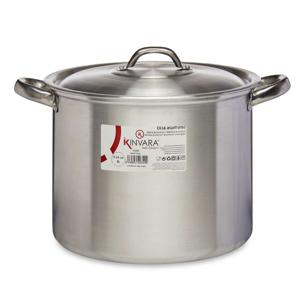 Kookpan/soeppan met deksel - Aluminium - 8 liter - D24 x H22 cm