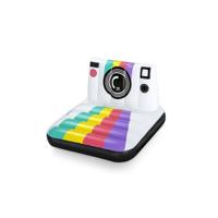 Opblaasbaar zwembadmatras - BESTWAY - Polaroid - 1 volwassene, 90 kg - Wit en veelkleurig