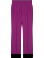 Gucci pressed-crease tailored trousers - Violet - thumbnail