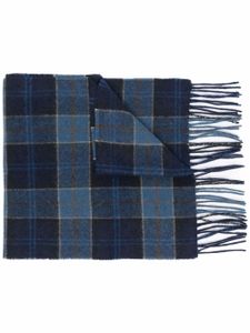 Barbour écharpe à motif tartan - Bleu