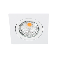 Bella LED spot kantelbaar 5Watt vierkant WIT IP65 dimbaar