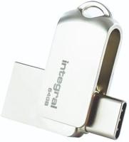 Integral USB stick 64GB Metal Dual USB-C en USB 3.0 - 9500285