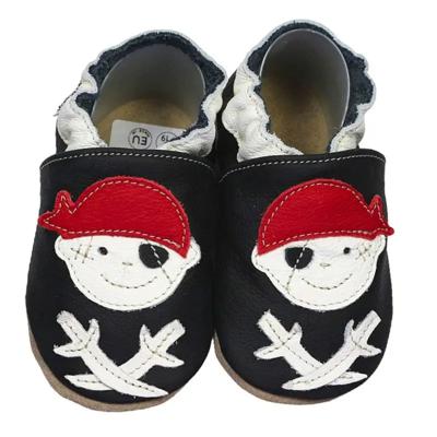 Hobea babyslofjes Pirat Jack schwarz-20-21