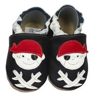 Hobea babyslofjes Pirat Jack schwarz-20-21