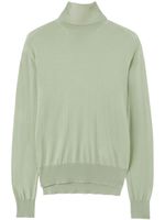 Jil Sander pull en maille fine à col roulé - Vert