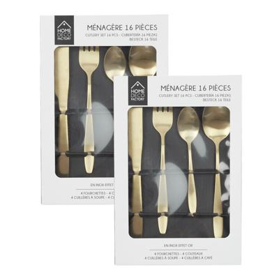 Bestekset Tableware Collection - 32 delig - goud - RVS - 8 personen
