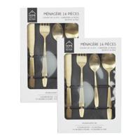 Bestekset Tableware Collection - 32 delig - goud - RVS - 8 personen