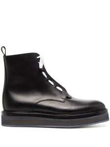 Nicolas Andreas Taralis bottines en cuir à lacets - Noir