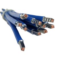 SEP bedrading 10mm2 l=250mm blauw 105gr. voorzien van adereindhulzen