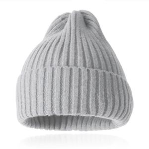 Grof gebreide Beanie Muts Grijs - Ruim model