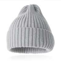 Grof gebreide Beanie Muts Grijs - Ruim model