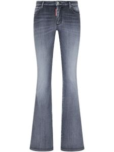 DSQUARED2 jean évasé à effet délavé - Gris