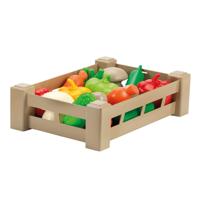 Ecoiffier 100% chef fruit of groenten in kratje