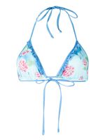 Frankies Bikinis haut de bikini Camilla à fleurs - Bleu - thumbnail